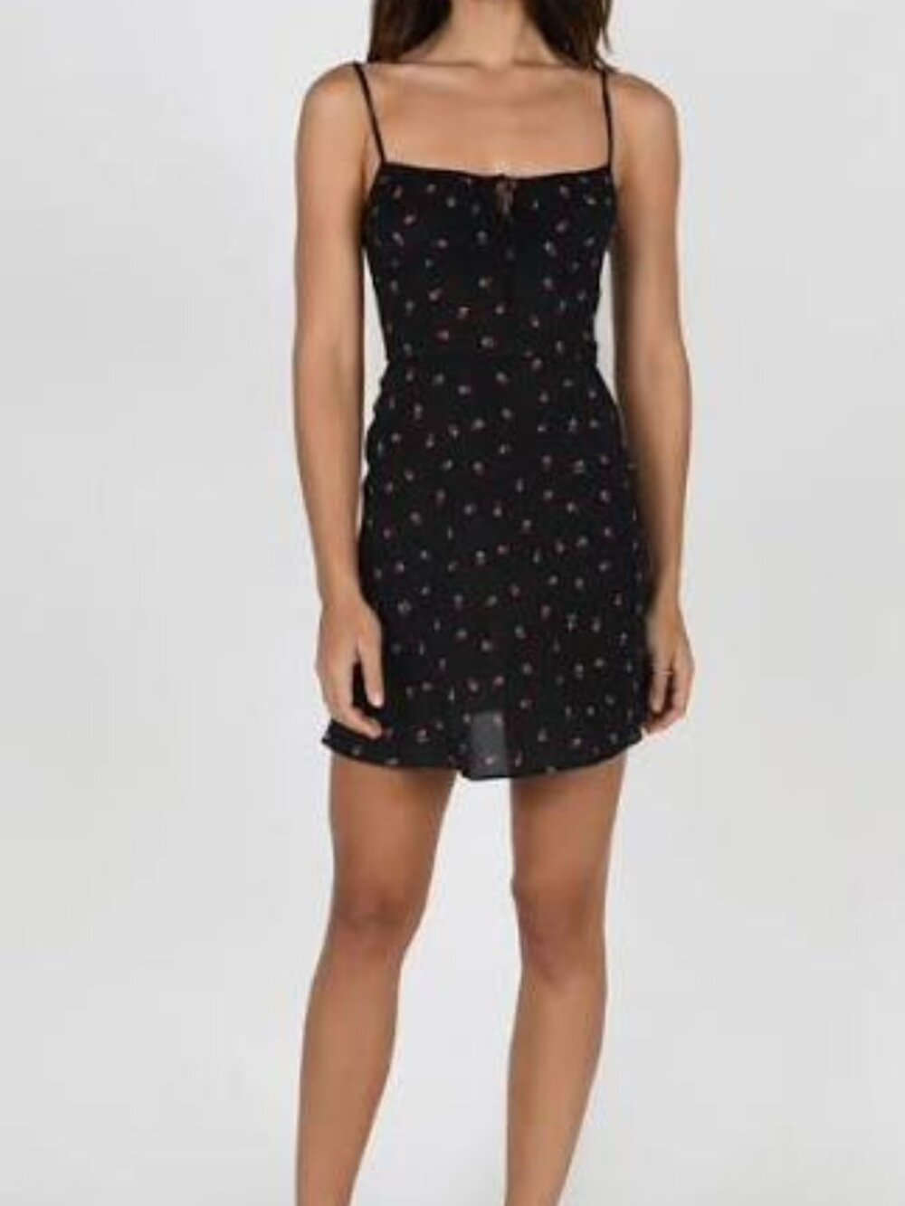 Realisation Par The Inez Strawberry print silk dress